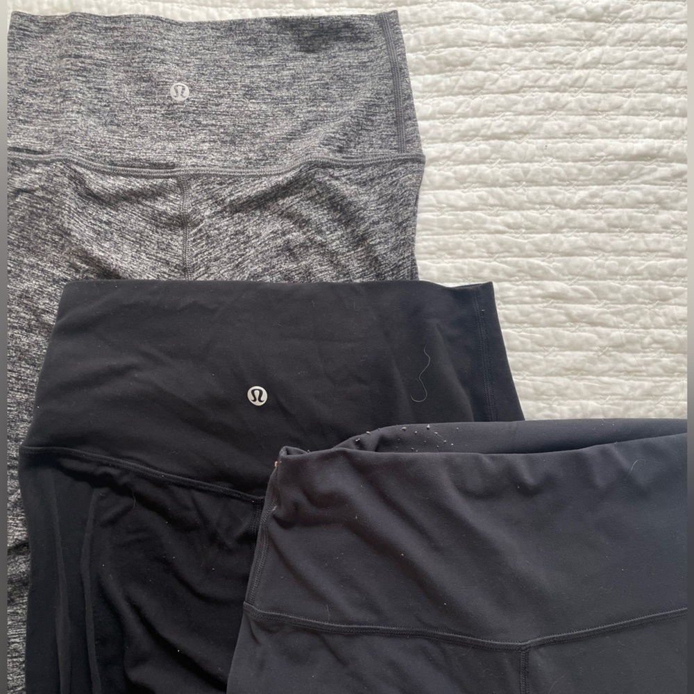 3 Lulu Lemon Buttery Soft Leggings -sold $100 for all 3, or $30 separately